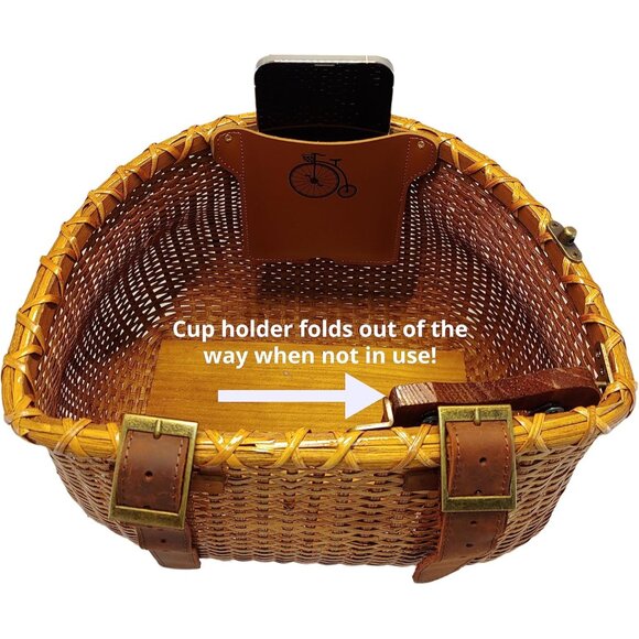 Bike Basket for Women Beach Cruiser or Scooter The Original Wicker Bicycle Baske - Picture 5 of 9